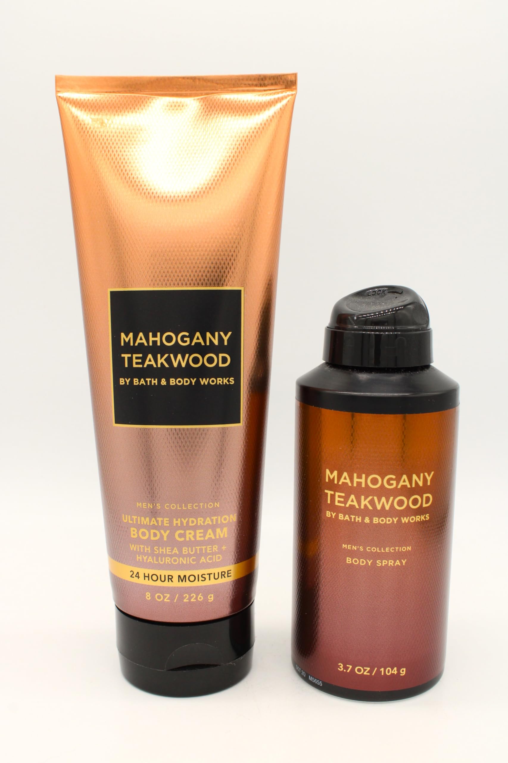 Mahogany Teakwood Body Cream & Body Spray Set - Bath & Body Works Bundle for Moisturizing & Fragrance - Perfect for Daily Skincare, Gifts & Relaxation