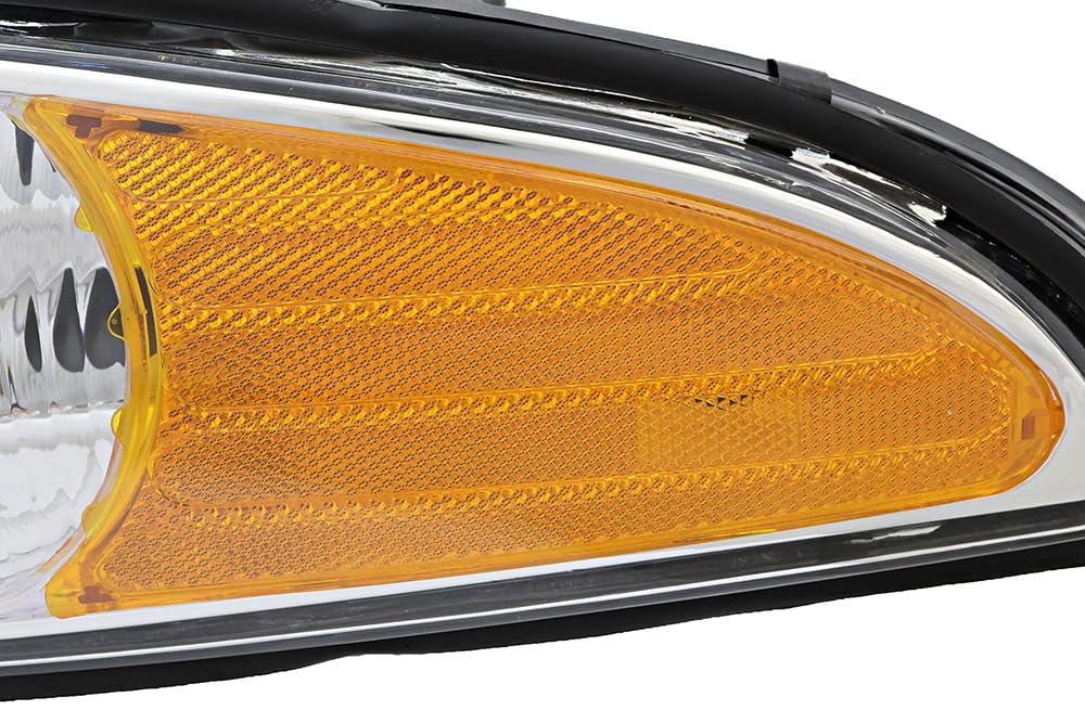 2000 Buick LeSabre Halogen Headlight Assembly Set - Driver & Passenger Side Replacement Lamps for Improved Night Driving Safety
