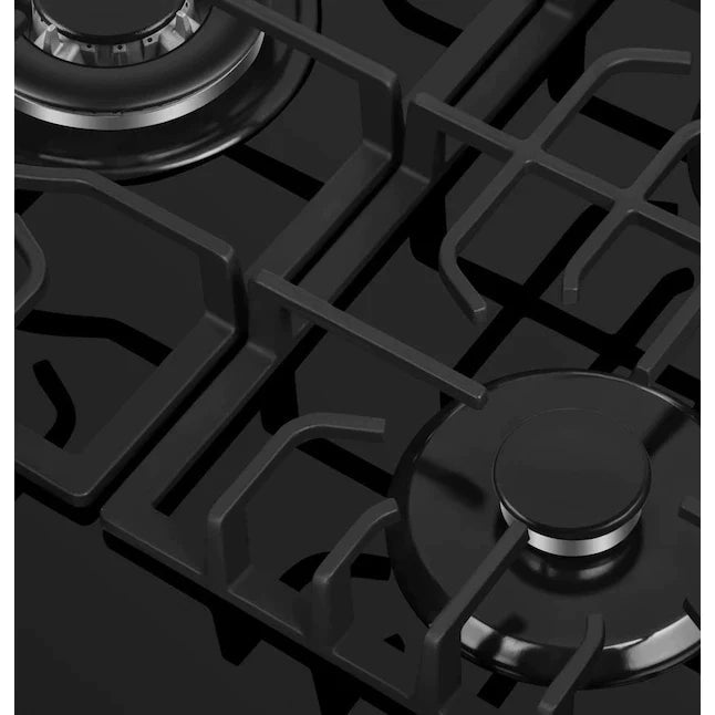 Empava 30-Inch 5-Burner Built-In Gas Cooktop in Black (30GC26) - Professional Stainless Steel Stovetop for Home Kitchen Cooking, Grilling & Baking