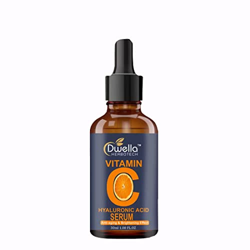 Dwella Herbotech Vitamin C Face Serum with Lemon Extract - 30ml for Brightening & Healthy Skin | Daily Skincare Routine, Anti-Aging & Glow Booster