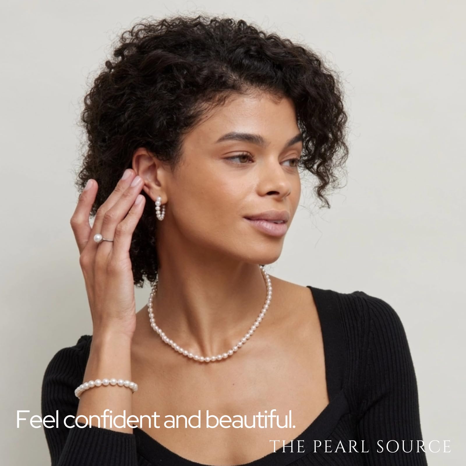 14K Gold AAA Freshwater Pearl Necklace for Women - Elegant Graduated 4-9mm Pearls for Weddings & Parties