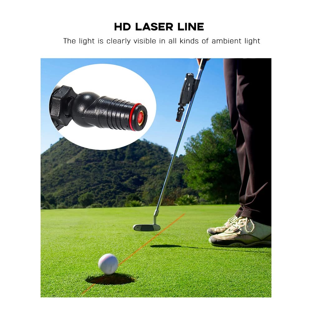 BUXTOM Golf Putter Sight - Portable Laser Putting Trainer for Golfers | Improve Putting Accuracy & Alignment | Perfect for Practice & On-Course Training