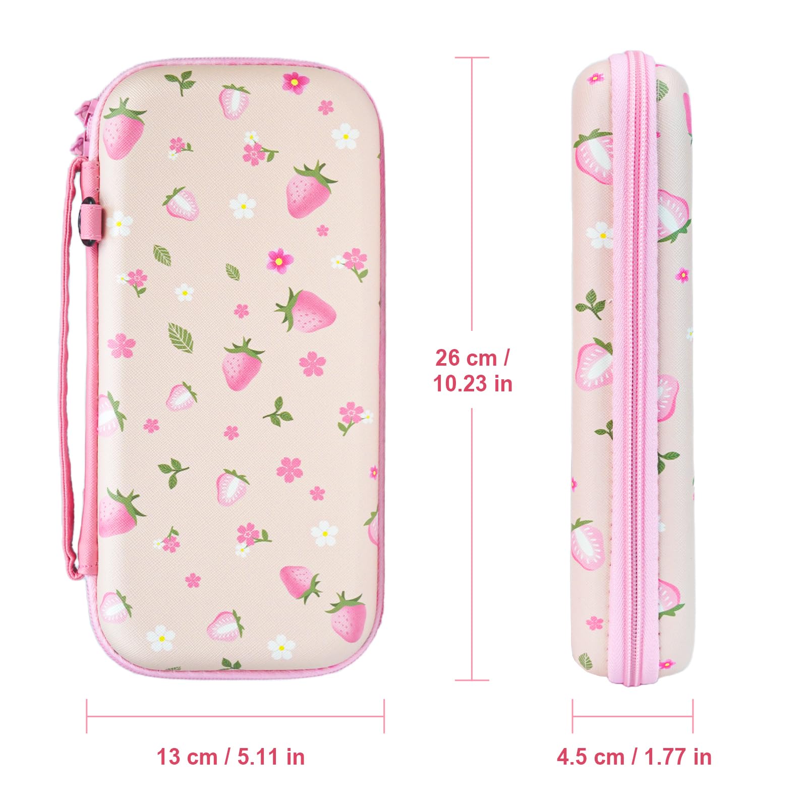 FIWWAT Switch Lite Case - 19-in-1 Protective Bundle for Nintendo Switch Lite with Thumb Grips, Clear Case, Screen Protector, Stand, Stylus & Cute Pendant | Perfect for Travel, Gaming On-The-Go & Girls Who Love Pink Accessories