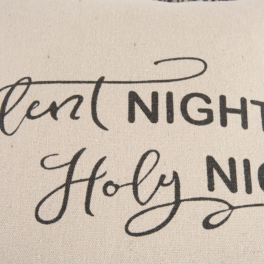 Silent Night Holy Night Down Pillow - Ultra Soft Hypoallergenic Down Alternative Pillow for Side, Back & Stomach Sleepers - Perfect for Christmas Gifts & Cozy Bedroom Decor