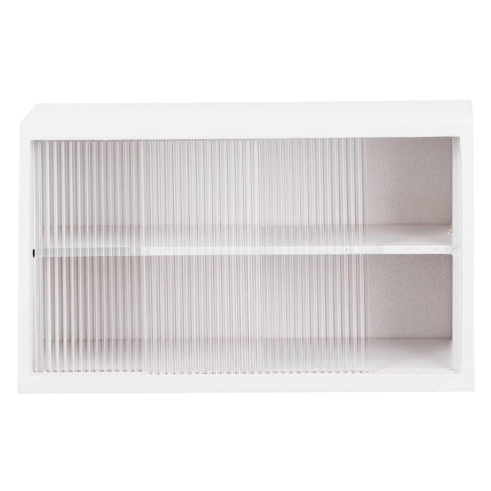 KUIDAMOS Mini Bakery Dollhouse Cake Cabinet - Handcrafted Birch Wood with Fine Polish, Perfect for Role Play & Collectible Display (White) | Ideal for Dollhouse Decor, Kids Pretend Play & Miniature Baking Scenes