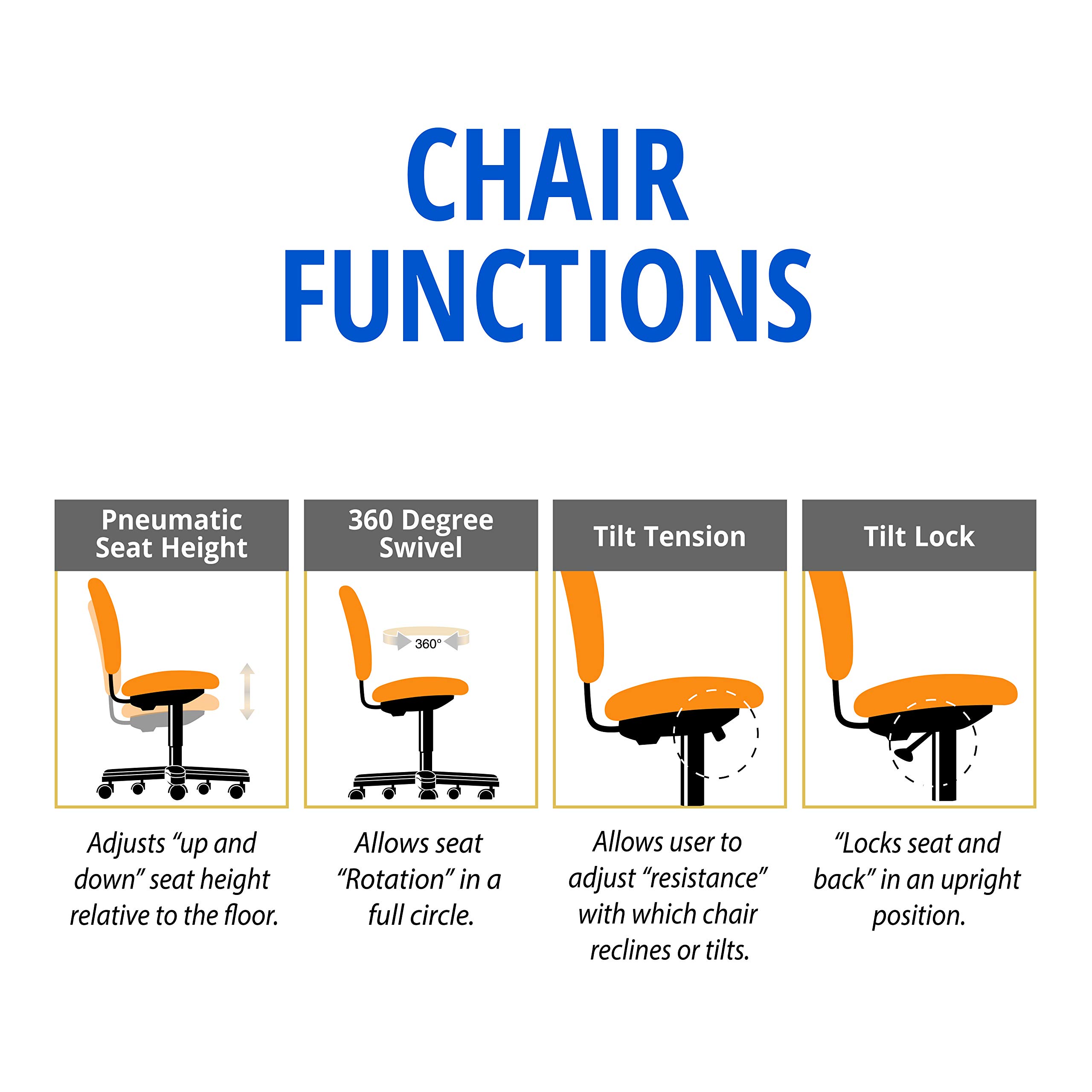 OfficeSource Sierra Series High-Back Executive Office Chair - Ergonomic Mesh Back & Adjustable Height, Black - Perfect for Home Office, Conference Rooms & Corporate Workspaces
