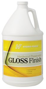 Hydro-Force Gloss Wood Finish - 4/1 Gallons Water-Based Protective Coating for Furniture, Cabinets & Floors | Indoor & Outdoor Use for Home Improvement Projects
