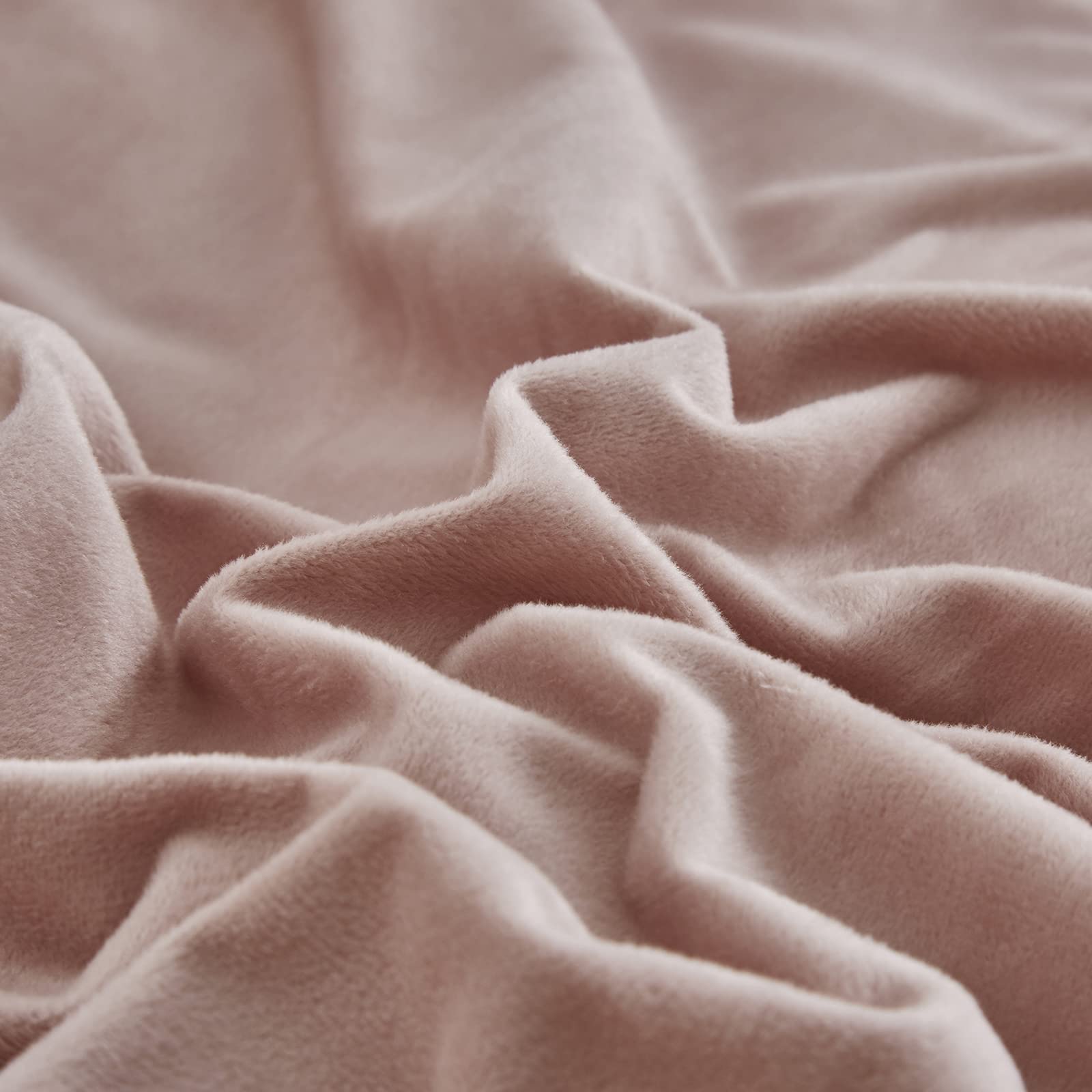 Pink Velvet Comforter Set Full - Soft Blush Flannel Velvet Bedding Set (3PC) - Shaggy, Warm & Durable All-Pink Blanket for Cozy Bedroom Decor - Perfect for Winter Nights & Guest Room Styling