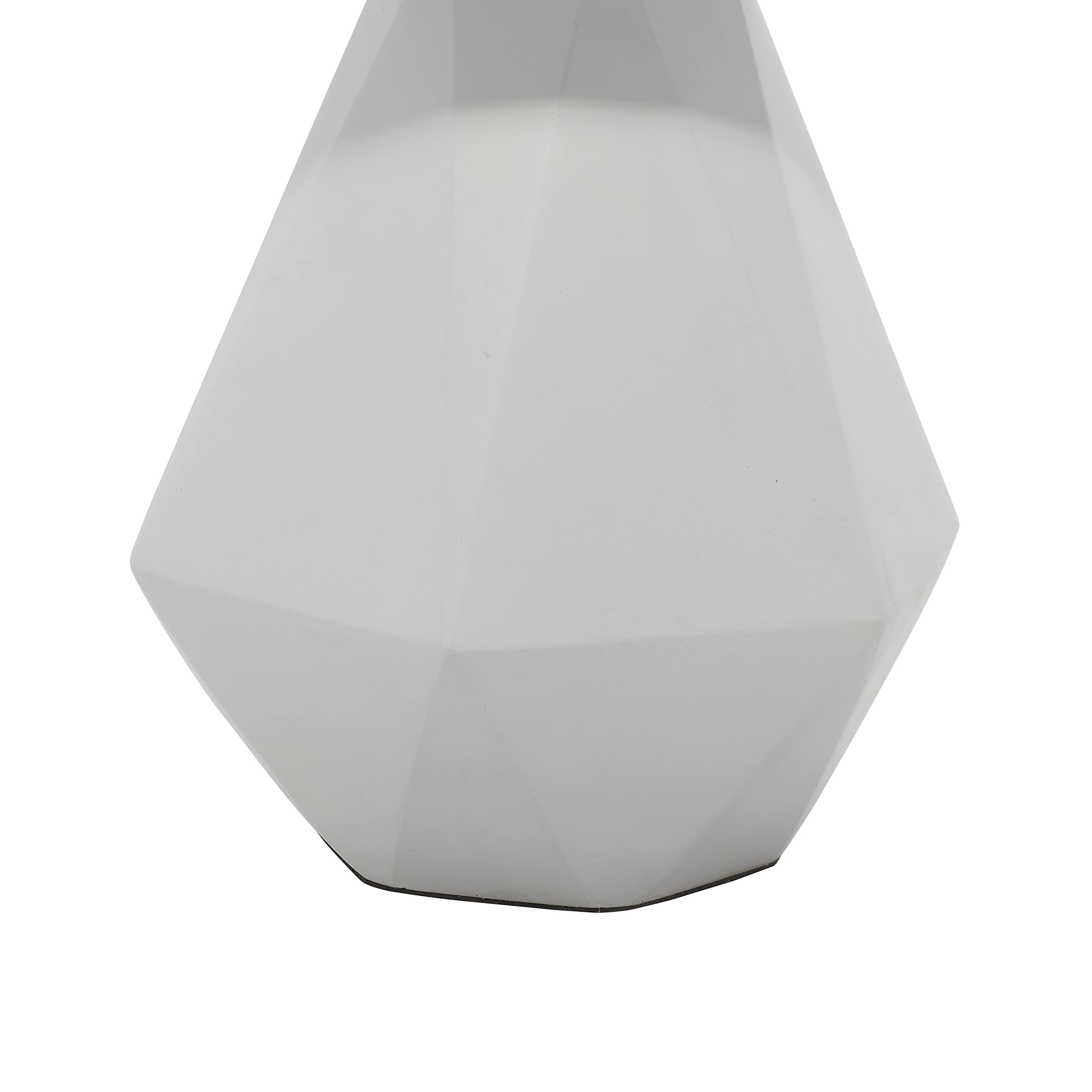 Deco 79 Modern Gray Cement Stone Geometric Table Lamp with Drum Shade - 14