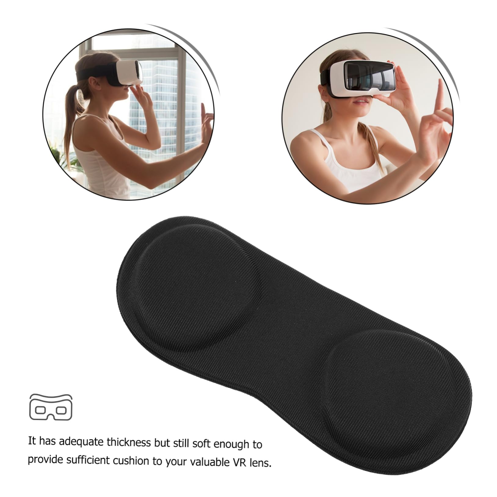 OSALADI VR Lens Cover - Anti-Scratch Black Protective Shield for VR Headsets | Easy to Install | Prevents Scratches & Damage | Perfect for Oculus Quest 2, Meta VR, and Virtual Reality Gaming