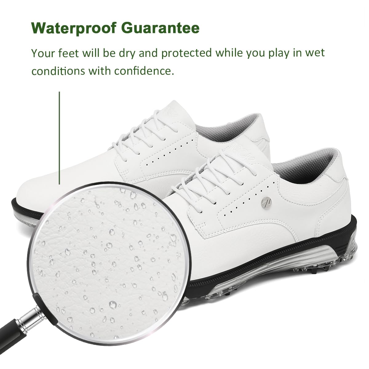 ULTIANT Men's Spikeless Golf Shoes - Comfortable & Lightweight for Walking - Size 7.5-13 - Perfect for Course Play & Casual Wear