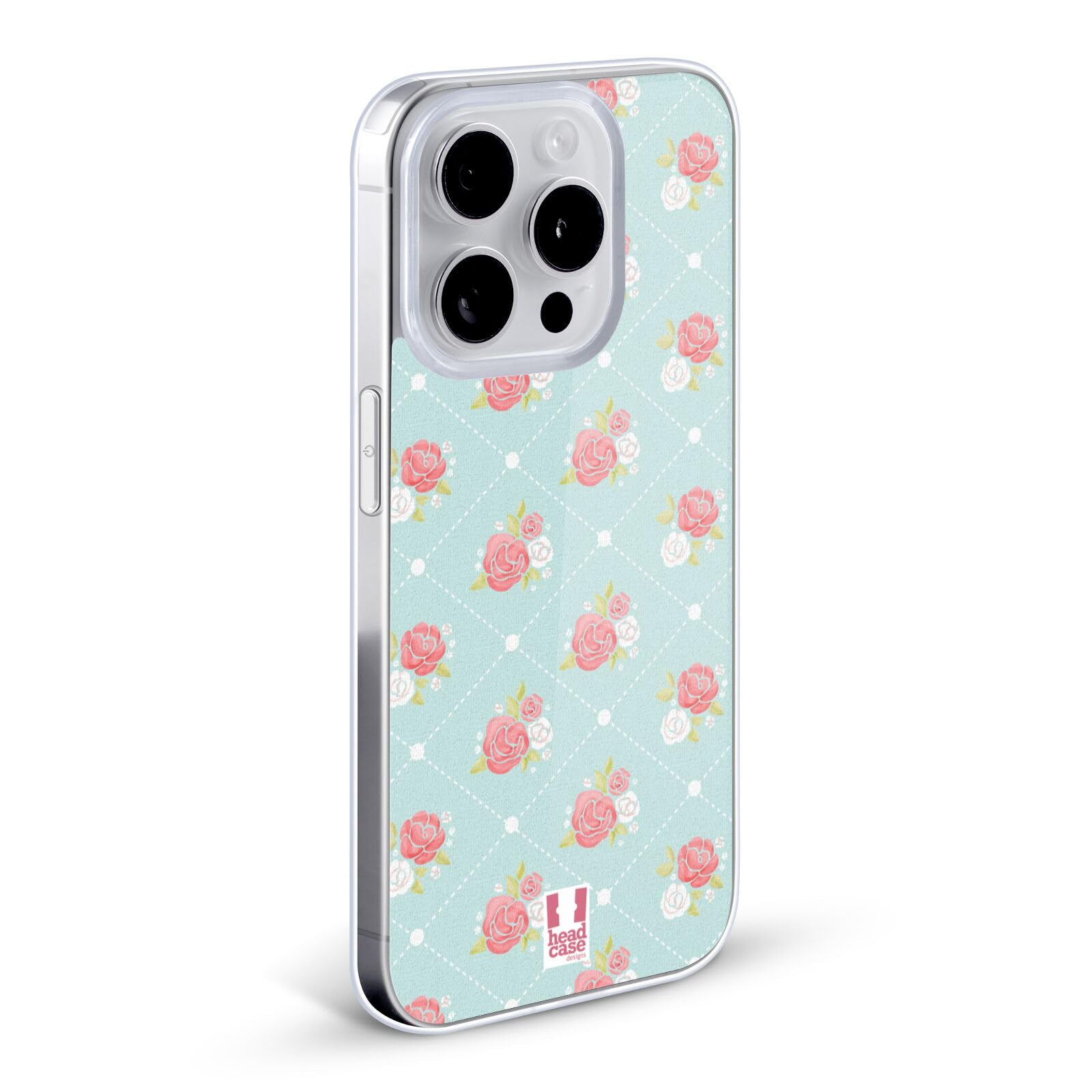 Rose French Country Pattern Soft Gel Phone Case Compatible with Apple iPhone 12/12 Pro - Stylish Protection for Everyday Use, Travel & Home Decor