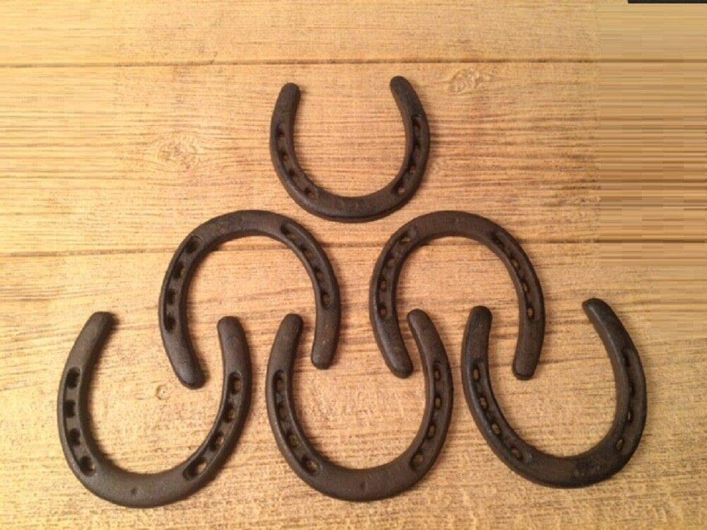 Heavy Duty Cast Iron Horseshoes - 4 3/4