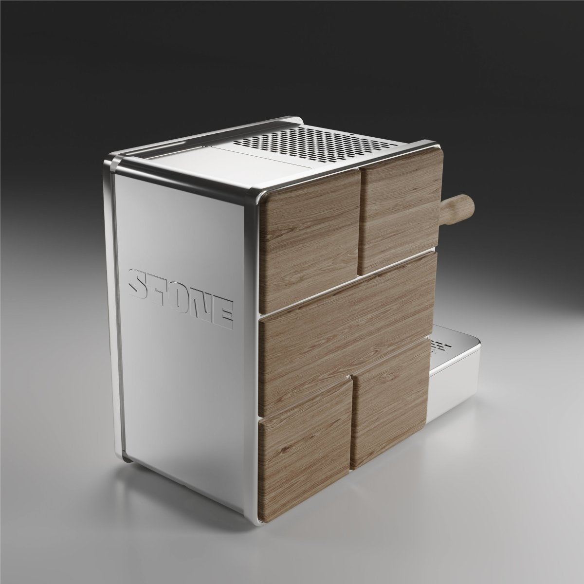 Premium Wooden Espresso Machine for Home & Office - Stone Design Coffee Maker for Barista-Quality Drinks - Perfect for Kitchens, Cafes & Gifts