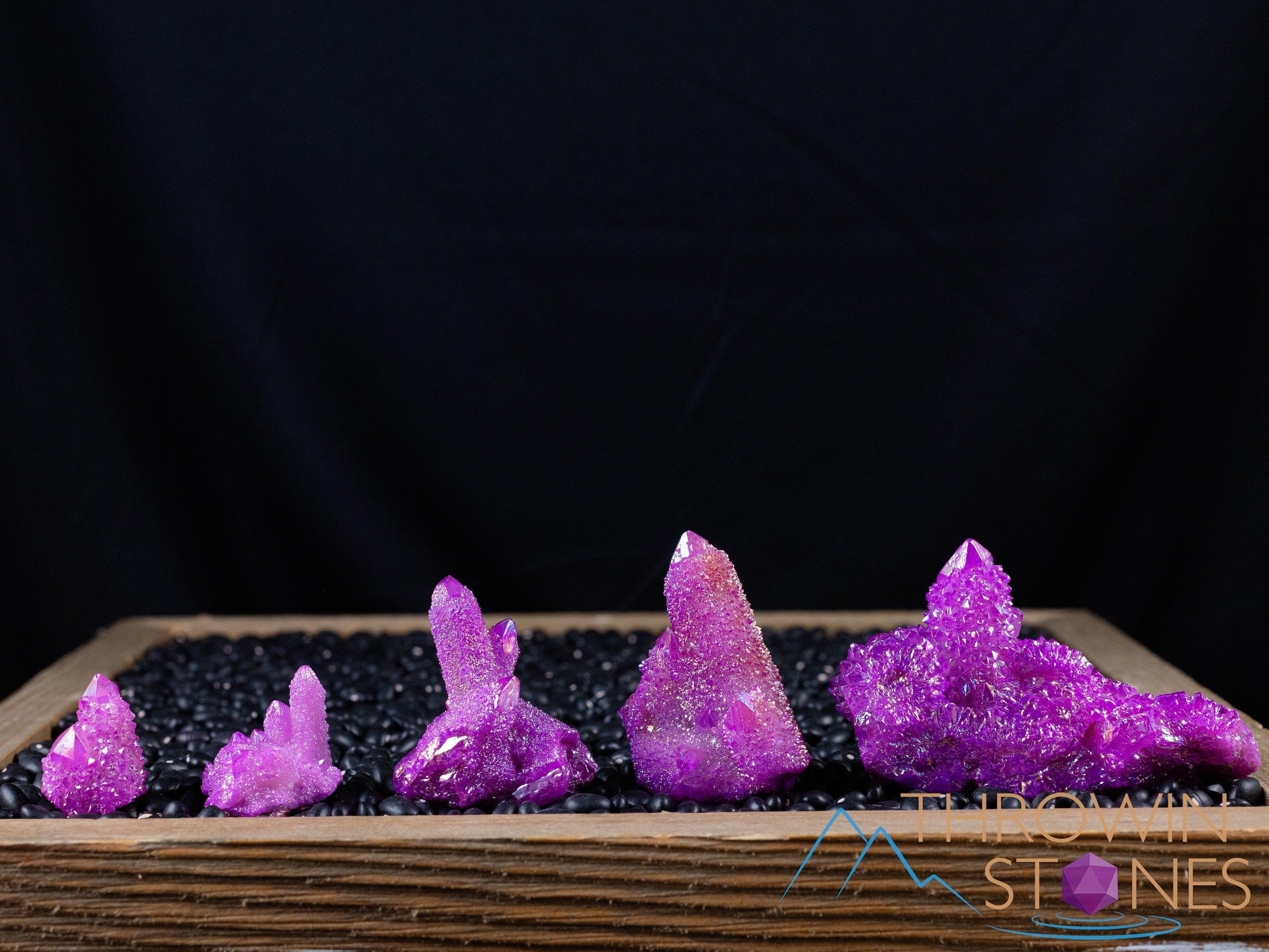 Natural Pink Ruby Aura Quartz Crystal Cluster - Rainbow Spirit Quartz for Healing & Meditation | Home Decor, Office Feng Shui, Gift for Crystal Lovers (E2141)