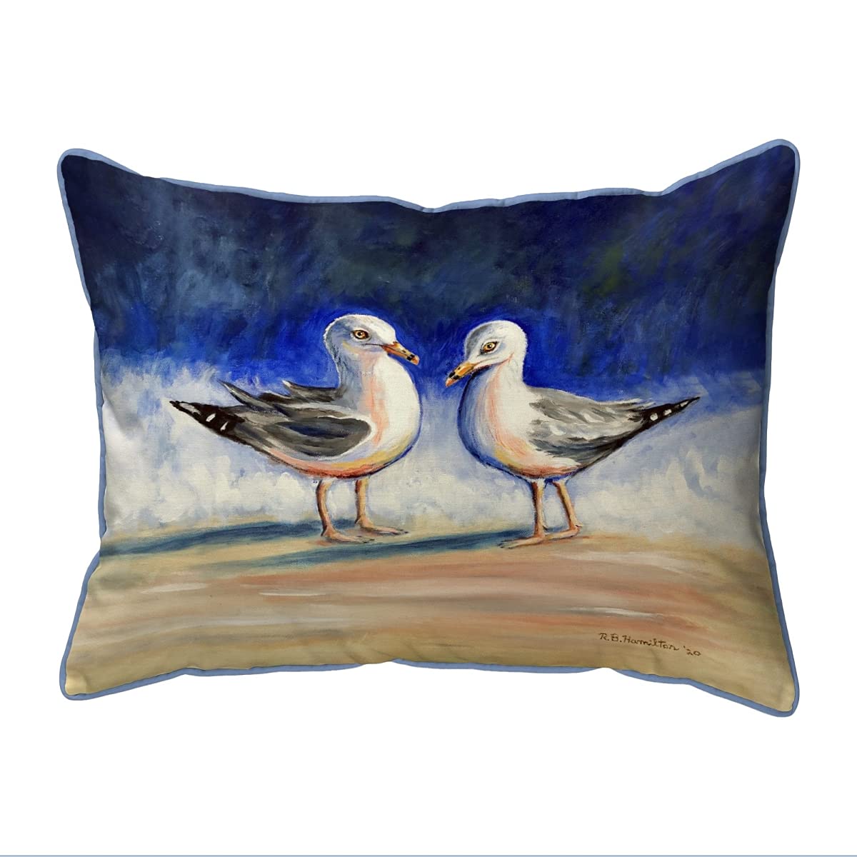 Betsy Drake HJ1229 Decorative Throw Pillow 16x20 Inches - Multi-Color for Sofa, Bed, Couch - Soft & Stylish Home Decor Accent