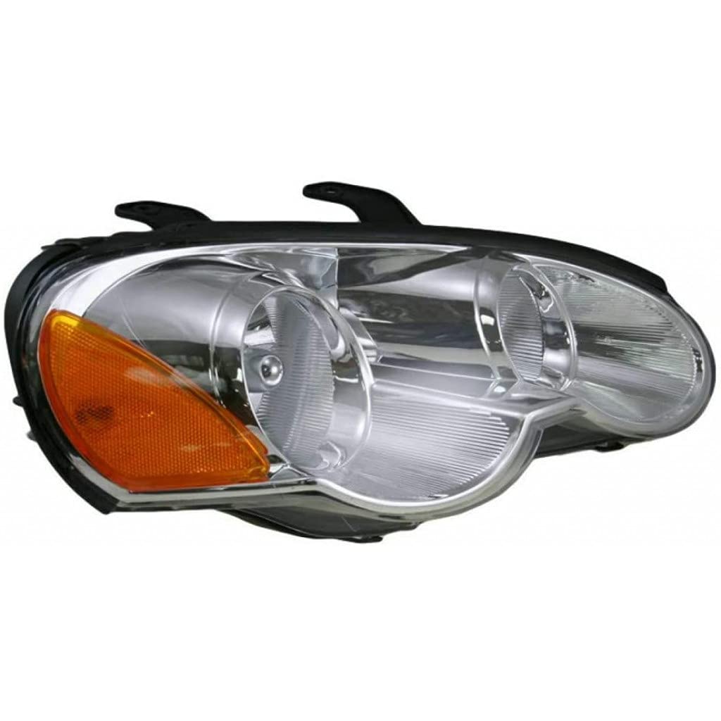 Chrysler Sebring Headlight Assembly Replacement - Passenger Side Compatible with 2003 2004 2005 Models (Part #MI2503133) - Perfect for Night Driving & Foggy Conditions
