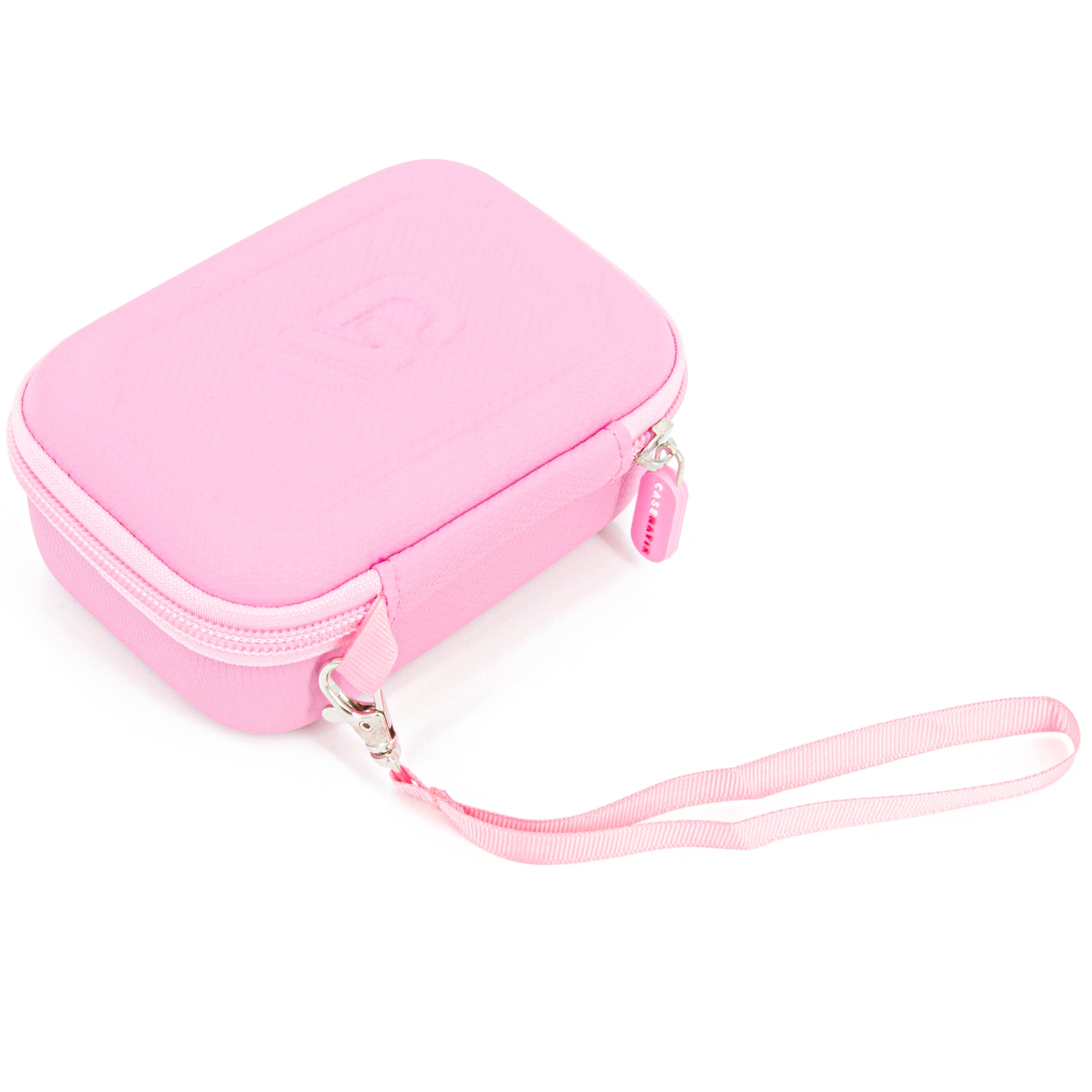 CASEMATIX Hard Shell Travel Case for Zoleo Satellite Communicator - Durable Protective Cover with Wrist Strap for Satellite Messenger (Pink) - Perfect for Outdoor Adventures, Hiking, Camping & Emergency Communication