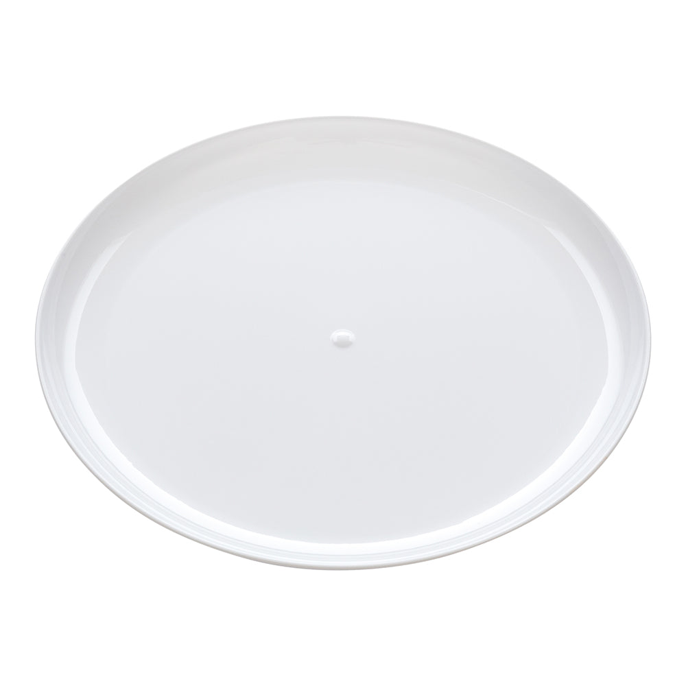 100-Pack Elegant White 9-Inch Plastic Plates & 100-Pack Silver Plastic Cutlery Set - Premium Disposable Tableware for Parties, Picnics, Weddings & Events