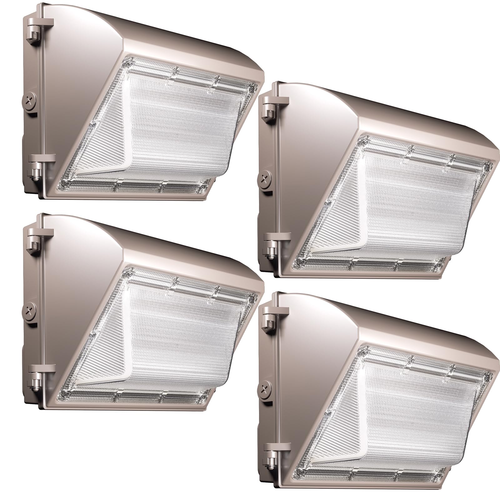 120W LED Wall Pack Light 15600LM with Dusk to Dawn Photocell Sensor, 5000K Daylight White, 100-277V Wide Voltage, IP65 Waterproof Outdoor Security Flood Light - UL Listed for Warehouse, Yard, Parking Lot, Building Exterior & Commercial Area Lighting