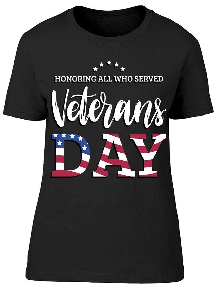 Smartprints Veterans Day USA Flag Design Women's T-Shirt - Patriotic American Flag Tee for Women - Perfect for Memorial Day, 4th of July & Military Appreciation Events