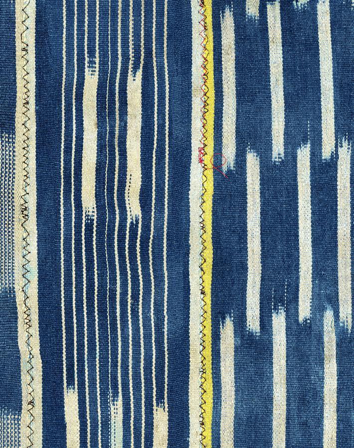 Chris Benz Large Madison Stripe Wallpaper - Indigo Blue Peel and Stick Removable Wallpaper for Living Room, Bedroom, Nursery Decor