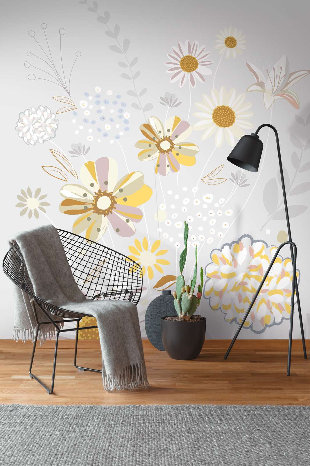 The Wall 2 Morning Daisies - Floral Wall Art for Home Decor, Living Room & Bedroom Aesthetic