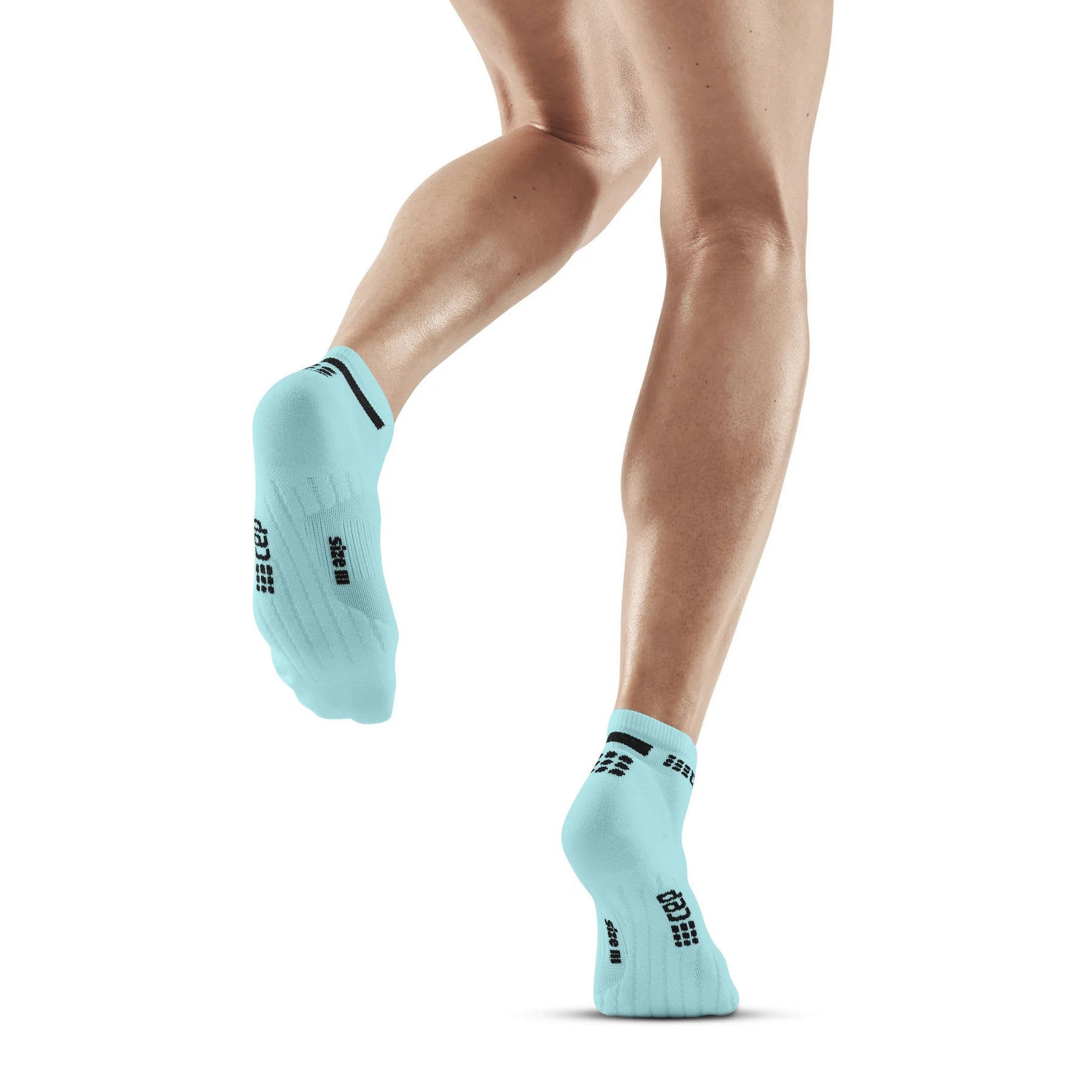 CEP Women's The Run Socks Low Cut v4 - Light Blue Performance Running Socks for Women - Perfect for Marathon, Training & Everyday Wear