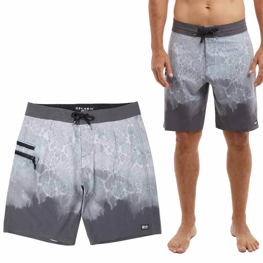 Pelagic Strike 19 Graphite Prop Wash Short - Premium Fishing Shorts for Men, Quick-Dry & Comfortable - Ideal for Saltwater Fishing, Boating, and Outdoor Adventures