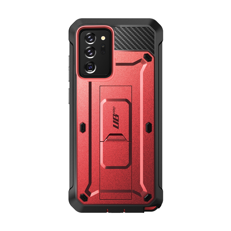 Galaxy Note20 Ultra Unicorn Beetle PRO Rugged Holster Case - Heavy Duty Protection with Kickstand (Metallic Red) | Shockproof & Military Grade Drop Tested | Perfect for Outdoor, Construction & Active Lifestyle Use