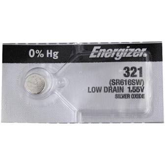 Energizer 321 1.55V Silver Oxide Watch Battery - Long Lasting Power for Watches, Calculators & Medical Devices | Perfect Replacement for SR621SW, 364, D321