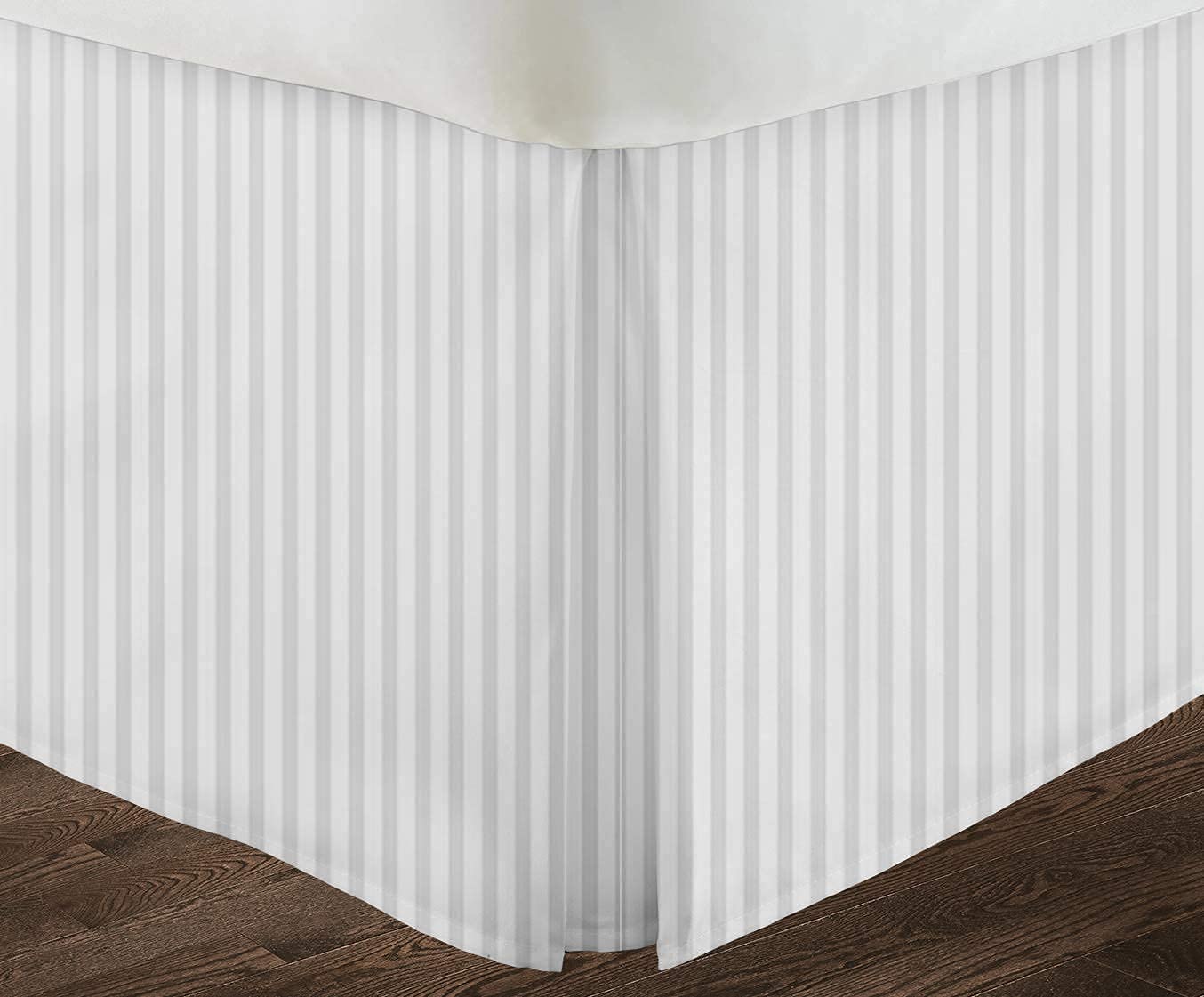 Premium 800 Thread Count 100% Egyptian Cotton Split Corner Box Pleated Bed Skirt - 20