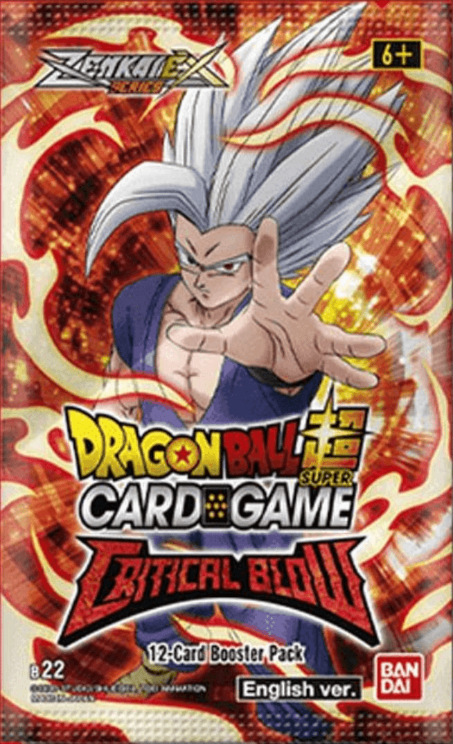 Dragon Ball Super CG Masters Zenkai Series Set 05 Critical Blow (B22) Booster Pack | Anime Trading Card Game | Collectible Cards for Battles & Tournaments