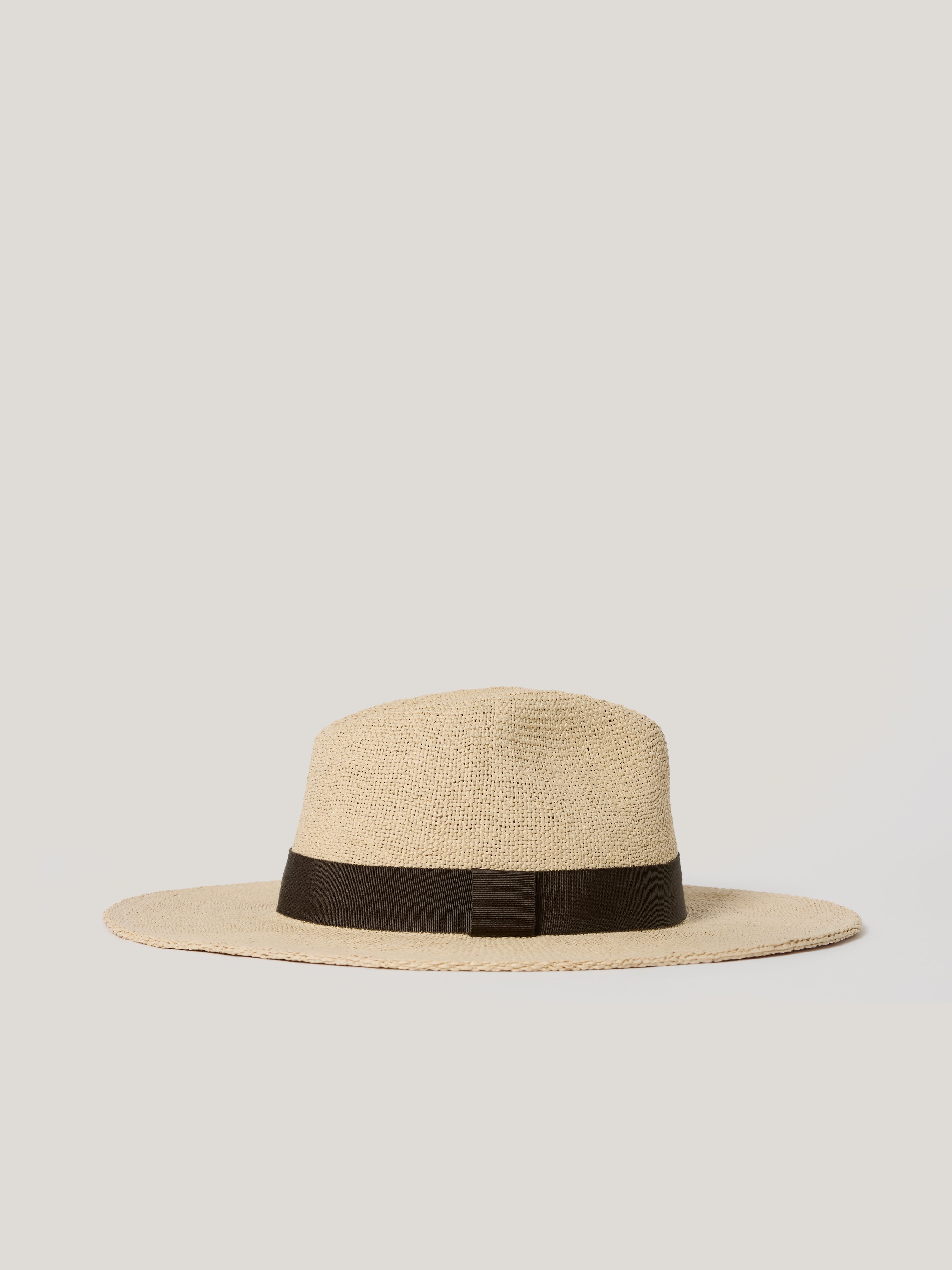 Natural Straw Fedora Hat for Women & Men - Summer Beach Sun Hat with Wide Brim - Perfect for Outdoor, Vacation, and Fashion Accessories