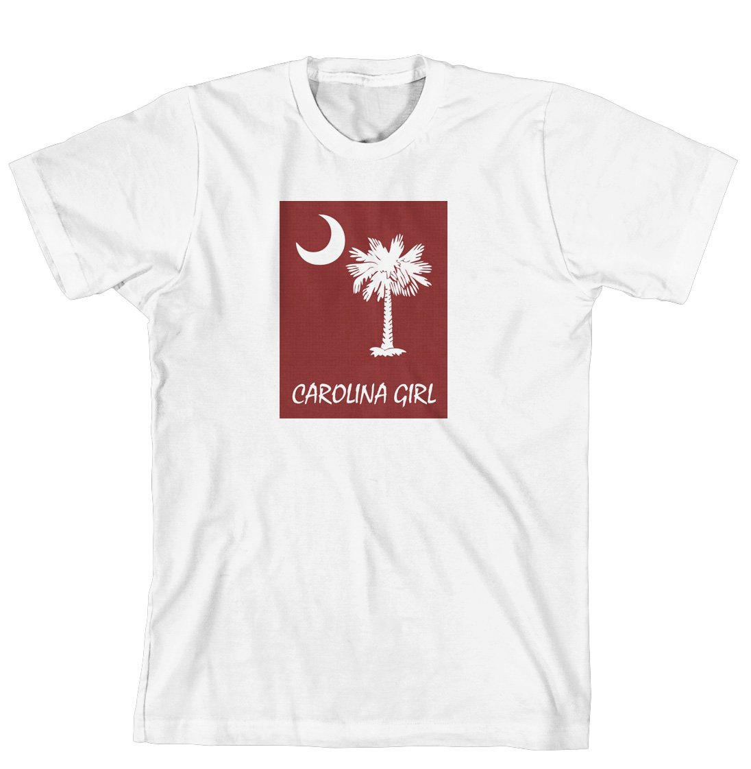 Carolina Girl Palmetto & Moon T-Shirt - Cahoon's Closet Brand - Soft Cotton Graphic Tee for Women | Perfect for Southern Style, Beach Outings & Casual Wear