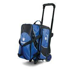 Brunswick Edge Double Roller 2 Ball Bowling Bag - Premium Bowling Accessories for League & Tournament Players - Perfect for Bowling Alley & Practice Sessions