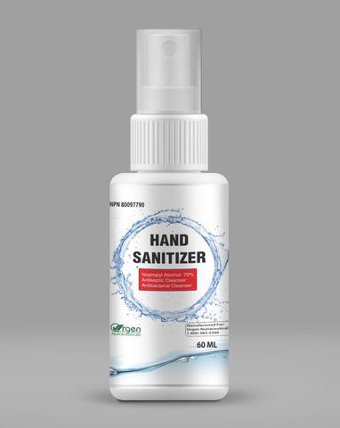 ORGEN Hand Sanitizer Spray 60mL (2oz) - Alcohol-Based Sanitizer with NPN 80097790 - Portable Travel Size for Home, Office & On-The-Go Use