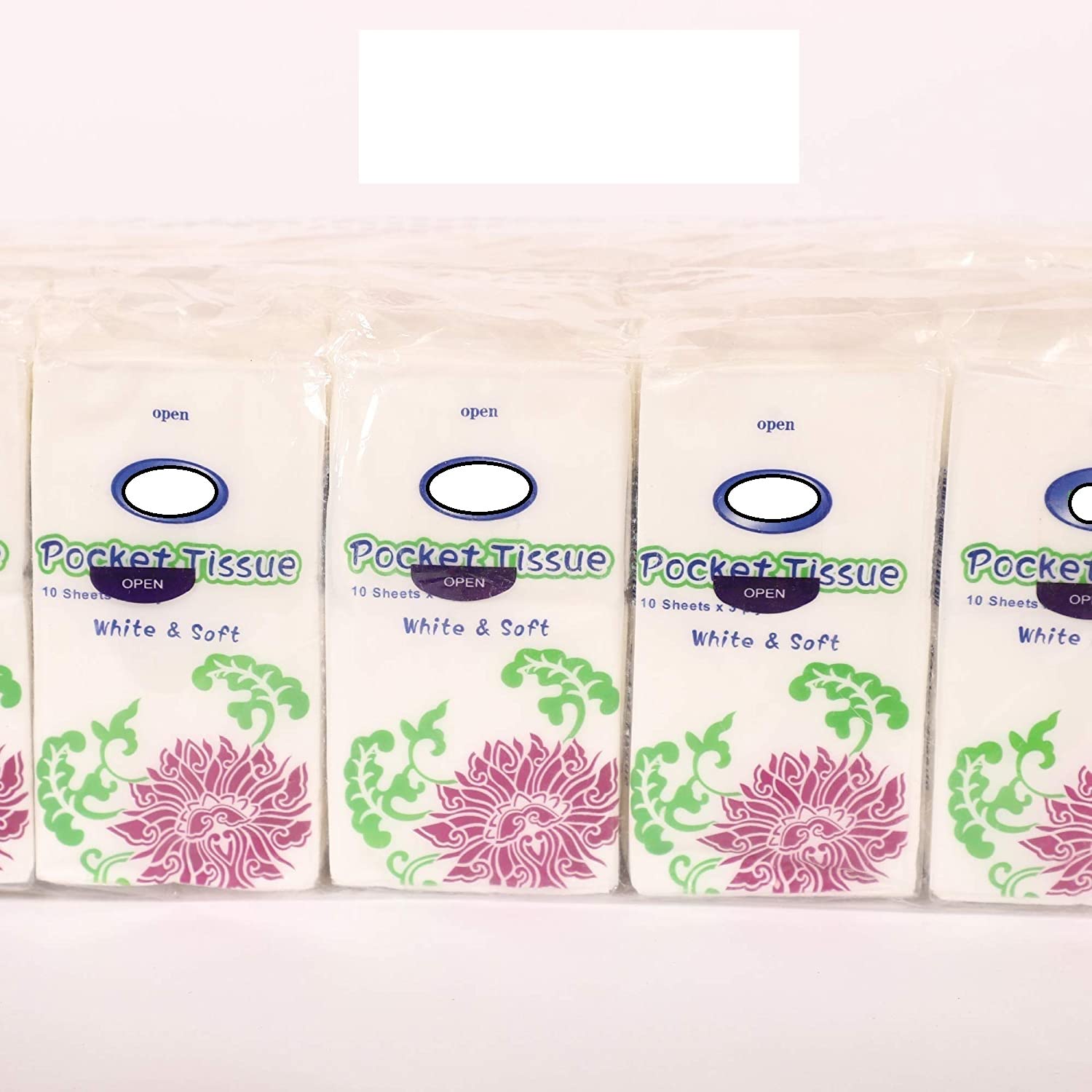 Soft Pocket Tissue Packs - 100 Sheets (Pack of 10) | Premium Cotton Face Tissues for Women, Men & Kids | Gentle & Disposable Facial Tissues | Perfect for Travel, Office, School & Everyday Use
