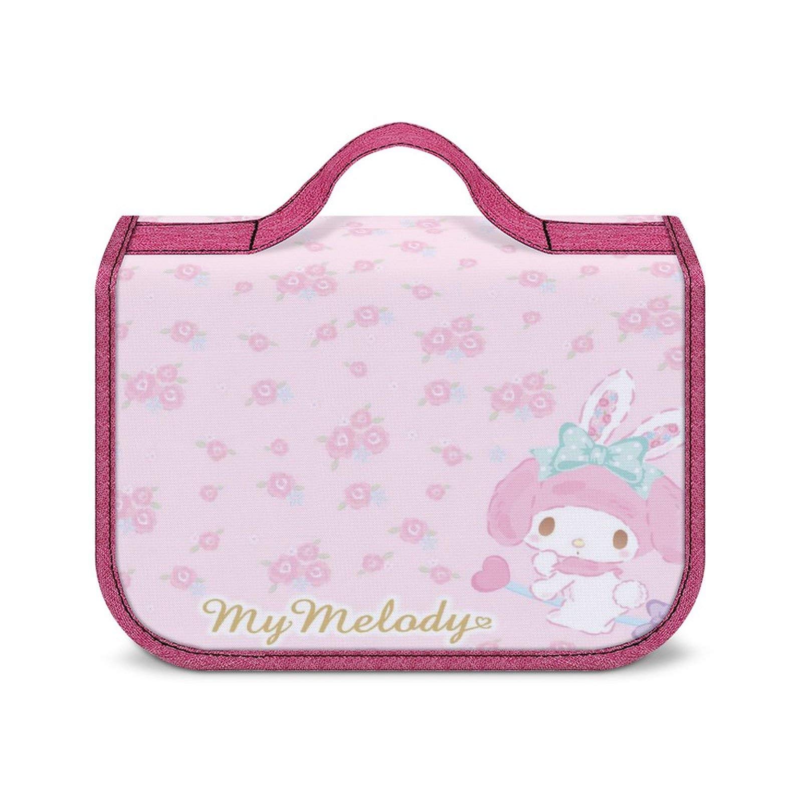 Waterproof Hanging Toiletry Bag for Travel - My Melo-dy Cosmetic Organizer with Hook for Full-Sized Containers | Perfect for Makeup, Toiletries & Travel Essentials (Ideal for Airplane, Gym, Camping Trips)