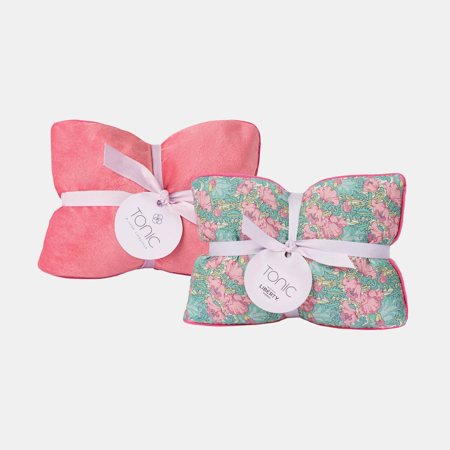 2 Pack Heat Pillows - Liberty Clementina & Coral Designs for Pain Relief, Warmth & Comfort - Perfect for Neck, Back & Shoulder Pain Relief at Home or Office