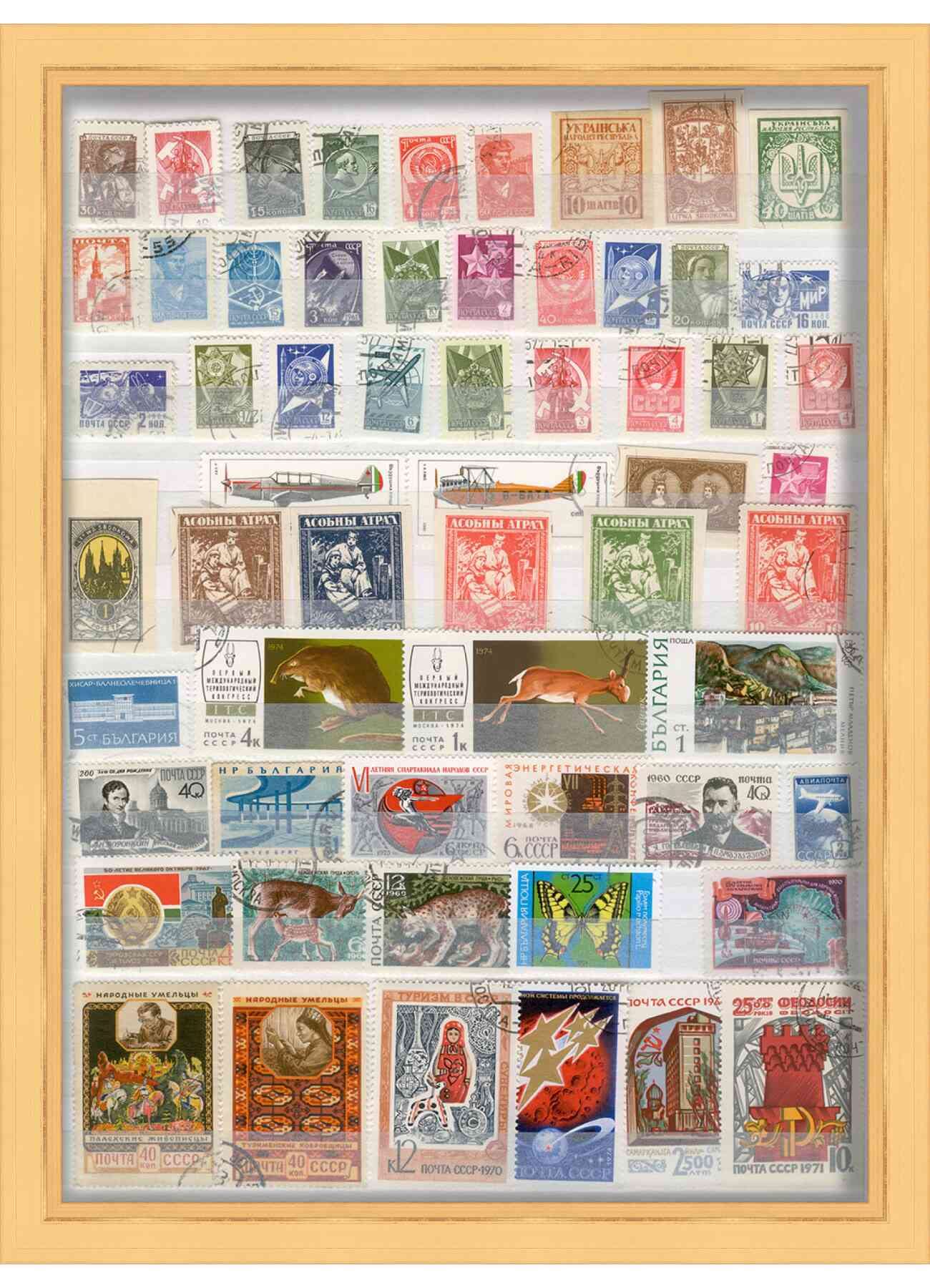 30x22 Gold Shadowbox Frame - 1.25 Inch Deep Display Case for Memorabilia, Photos & Collectibles - Shatterproof Acrylic Glass with Hanging Hardware - Perfect for Wedding Invitations, Military Medals, Sports Jerseys & 3D Art Displays