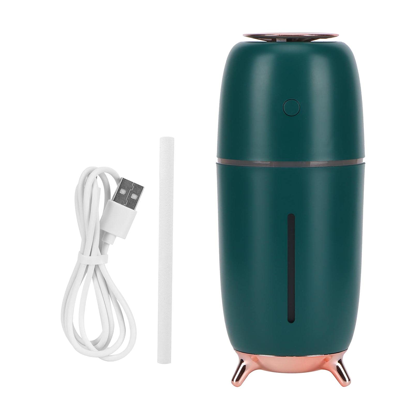 Jovenn USB Air Humidifier - 250ml Portable Cool Mist Humidifier for Car, Office & Home Desktop Use - Green | Quiet Operation, Auto Shut-Off, Double Protection for Dry Air Relief