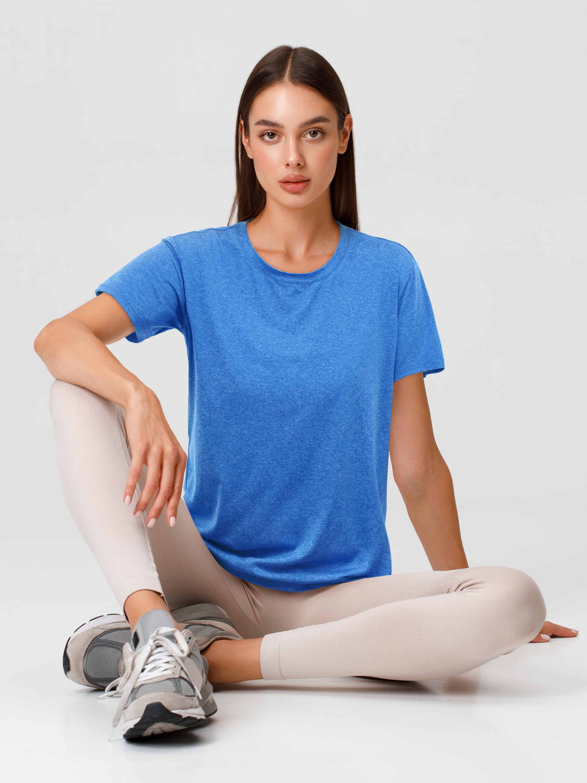 URATOT Women's Moisture Wicking Short Sleeve Workout T-Shirts - Breathable Dry-Fit Gym Tops for Running, Yoga & Summer Sports