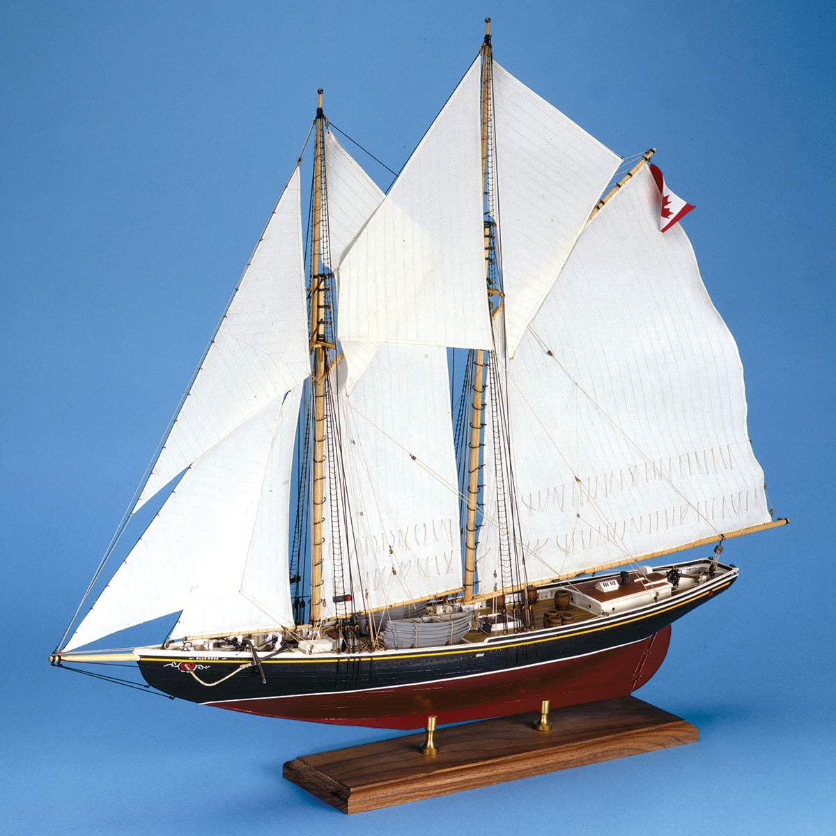 Bluenose Canadian Schooner Wooden Ship Model Kit 1:64 Scale - Premium DIY Wooden Boat Building Kit for Adults & Collectors - Perfect for Home Decor, Office Display & Nautical Gift