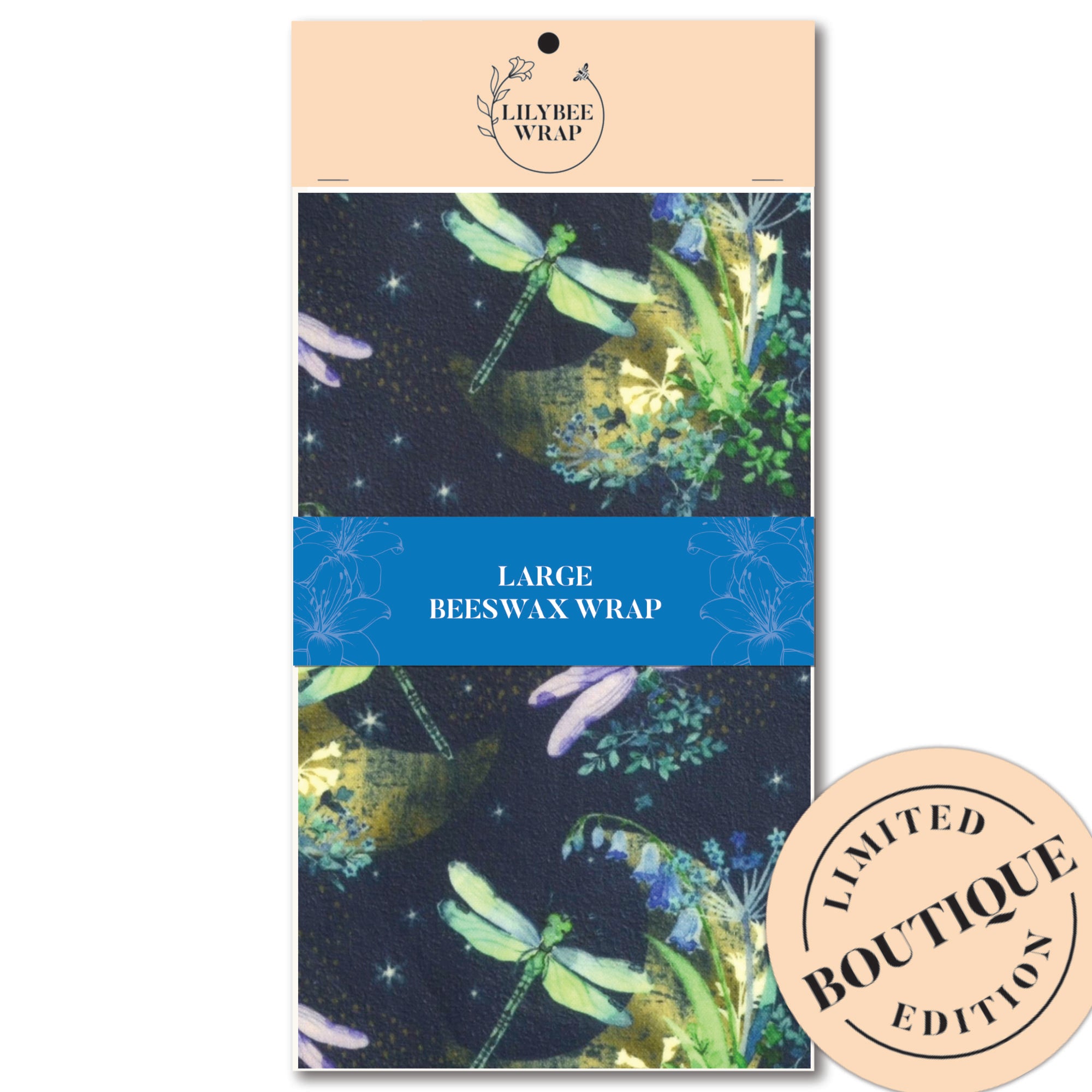 Eco-Friendly Large Beeswax Food Wrap - Reusable Sustainable Kitchen Storage for Bread, Cheese, Fruits & Vegetables | Perfect for Picnics, Lunch Boxes & Zero Waste Living
