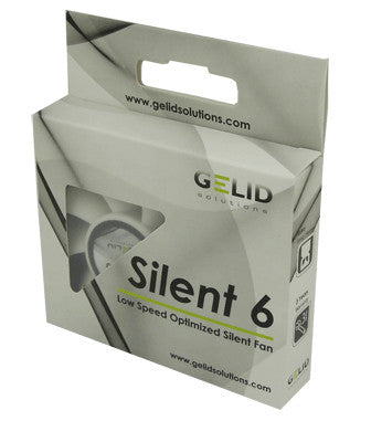 Gelid Silent6 60x60x15mm Ultra Quiet Case Fan with 3 Pin Connector - Perfect for PC Cooling, Mini ITX Builds, and Silent Computer Systems (FN SX06 38)