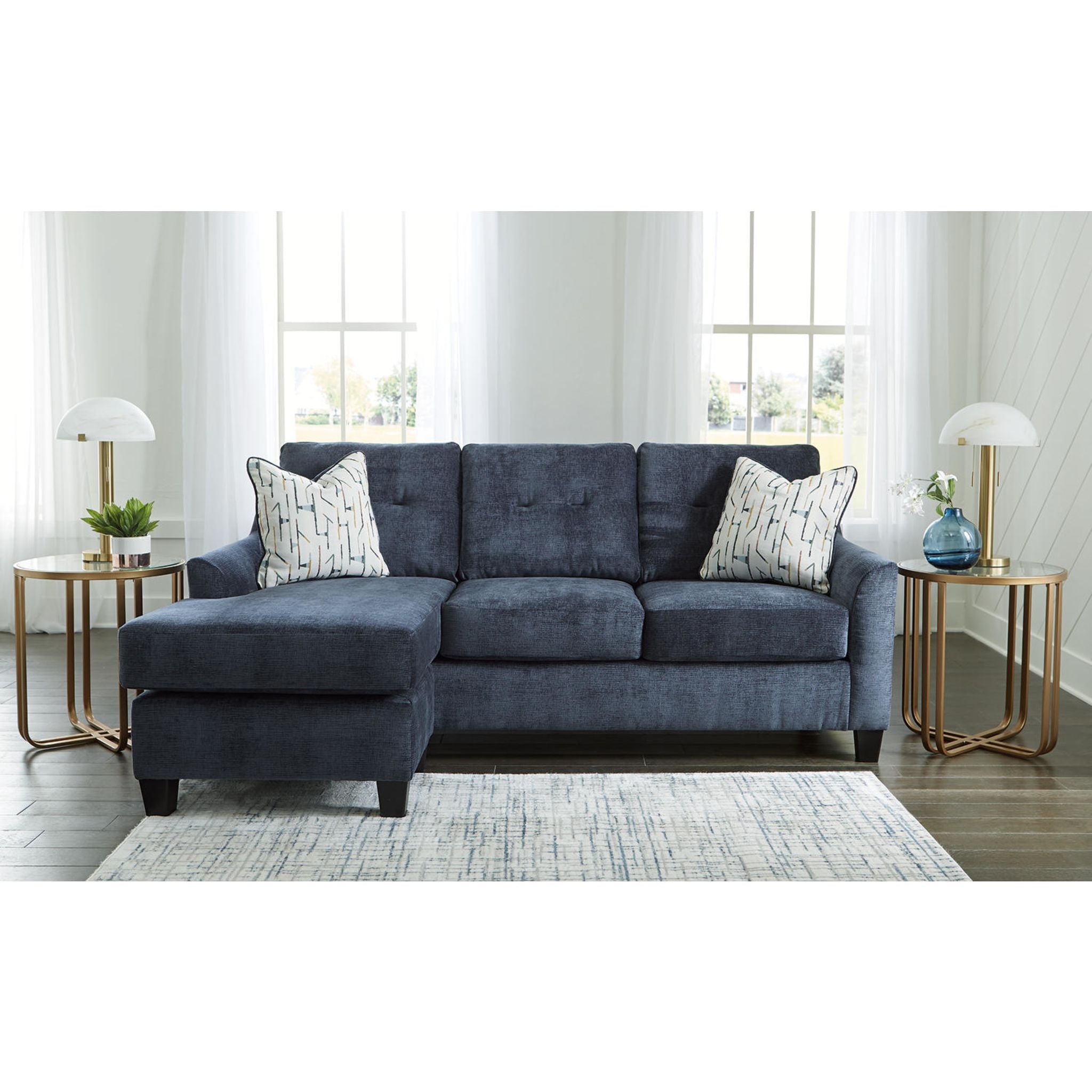 Amity Bay Sofa Chaise - Modern Sectional Couch with Chaise Lounge for Living Room, Reversible L-Shaped Sleeper Sofa Bed - Perfect for Small Spaces, Apartments & Home Theater Seating