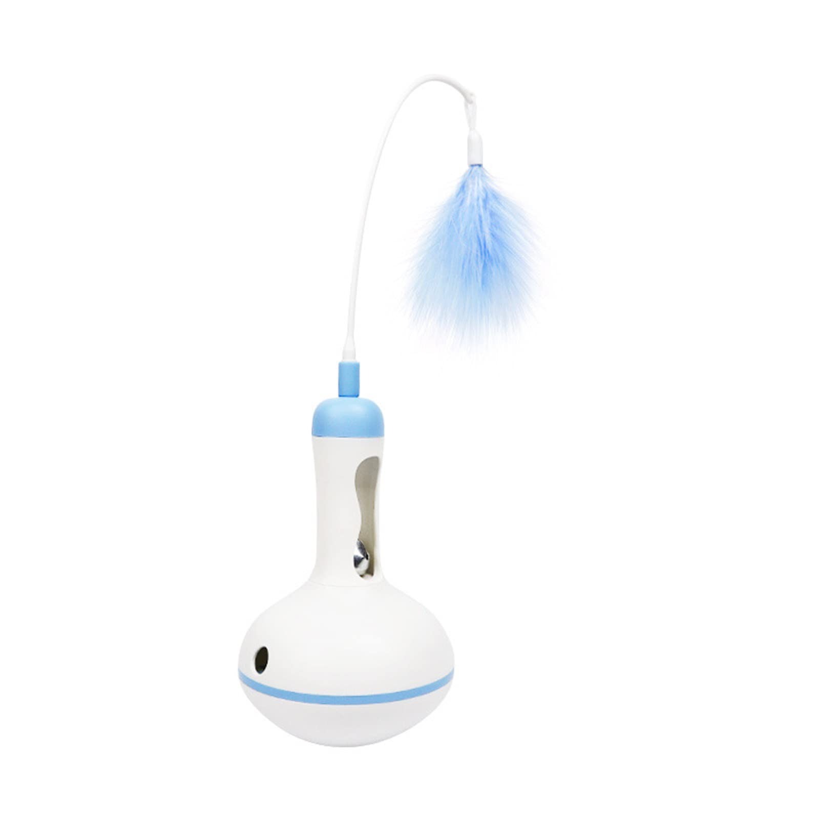Angel3292 Interactive Cat Toy with Feather Teaser & Leaking Food - Boredom Relief for Kittens - Perfect for Playtime & Training - Durable Pet Supplies for Indoor & Outdoor Fun