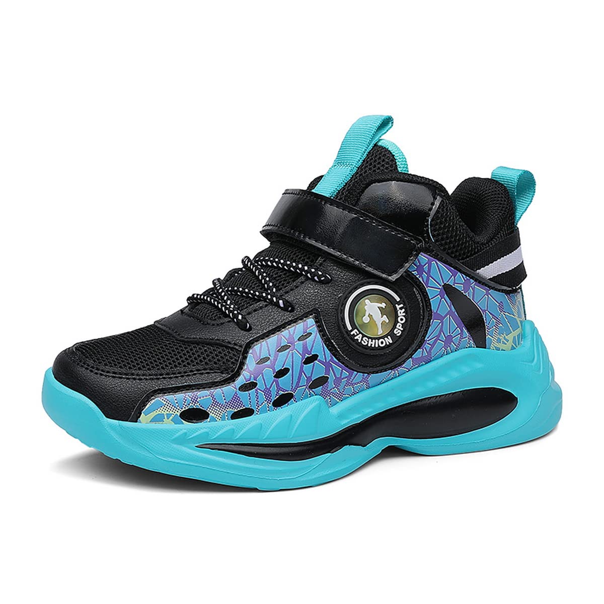 NP Boys Basketball Shoes - High-Top Sneakers for Kids | Non-Slip Sports Trainers | Indoor & Outdoor Basketball Shoes for Little & Big Kids | Perfect for School, Practice & Court Games