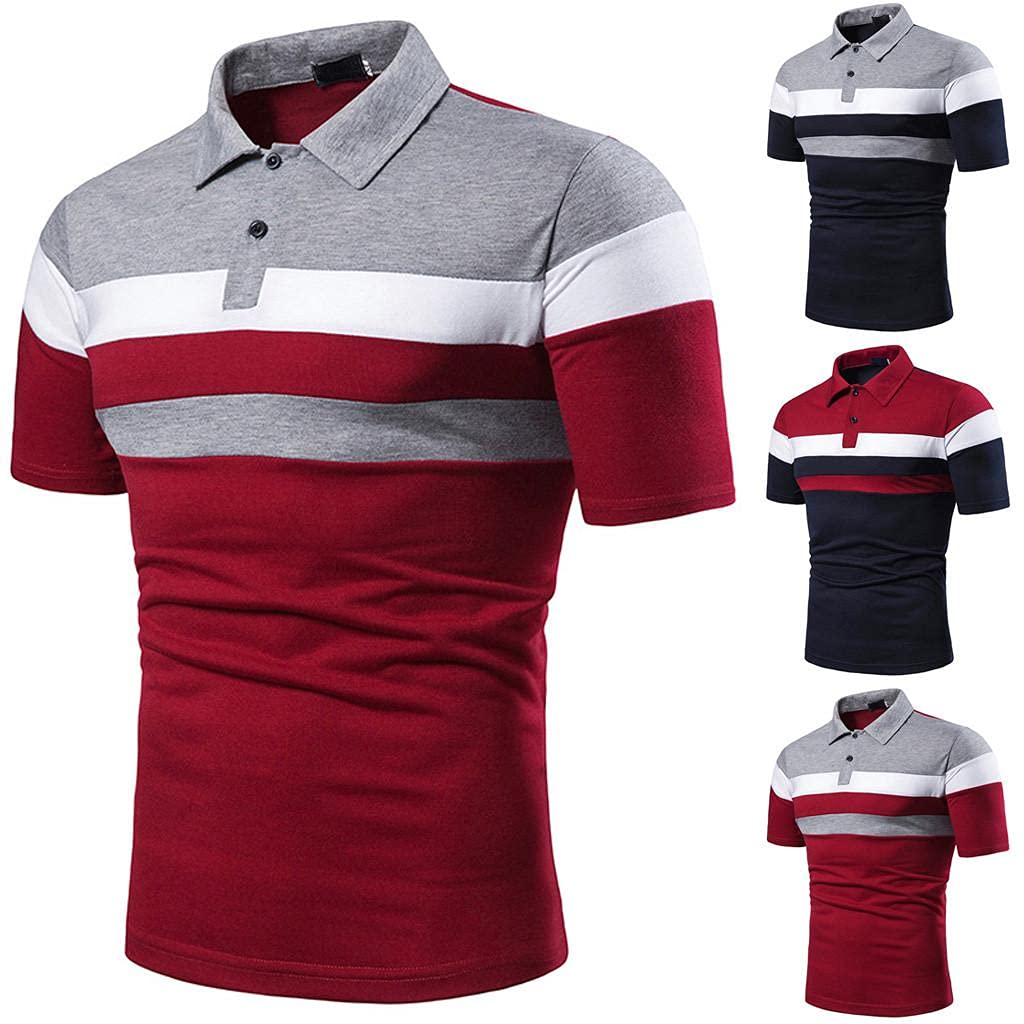 Men's Polo Shirt 3-Pack - Breathable Cotton Short Sleeve Collared Shirts for Summer | Casual & Athletic Wear for Golf, Work & Outdoor Activities